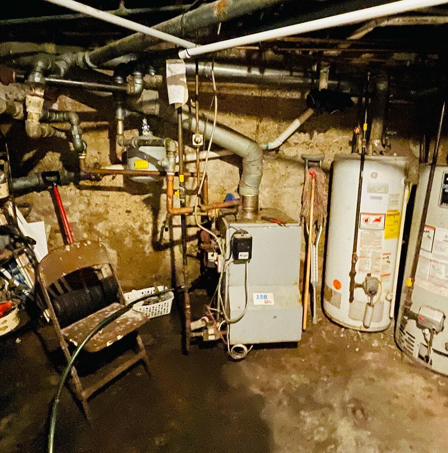 Before heating system repair